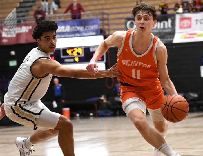 Beaverton Southridge 6A Oregon boys basketball quarterfinal 2024 Taylor Balkom 37